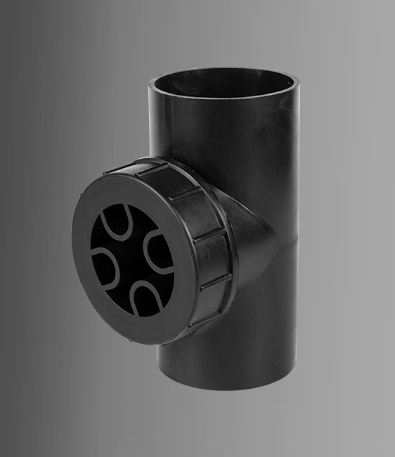 Drain riser inspection port